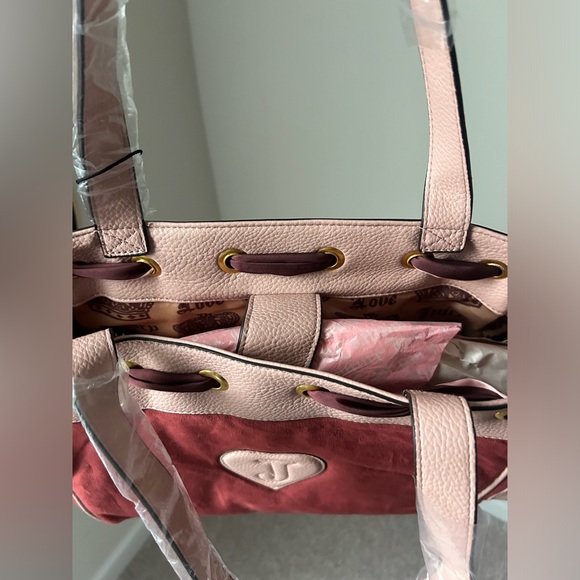 Juicy UK Daydreamer Y2K Burgundy & Pink Handbag Sold Out - Picture 9 of 14